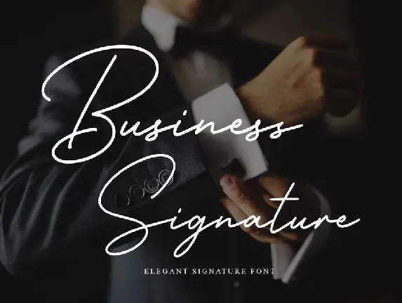 Business Signature font