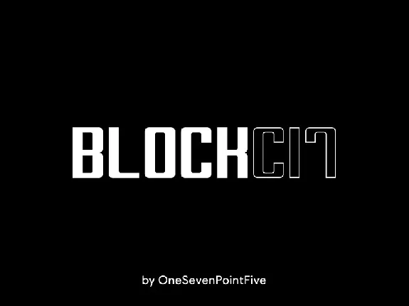 Block-C17 Bold font