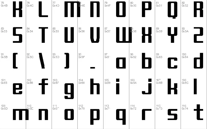 Block-C17 Bold font