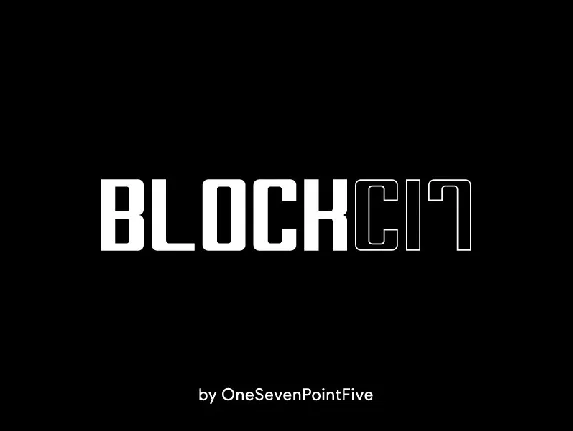 Block-C17 Bold font