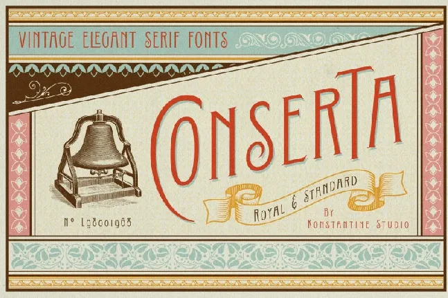 Conserta Vintage Display font