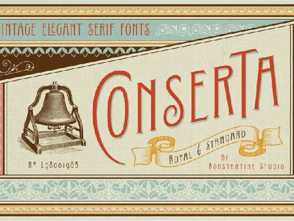 Conserta Vintage Display font