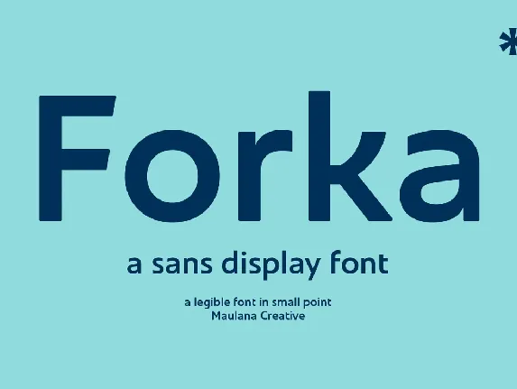 Forka font