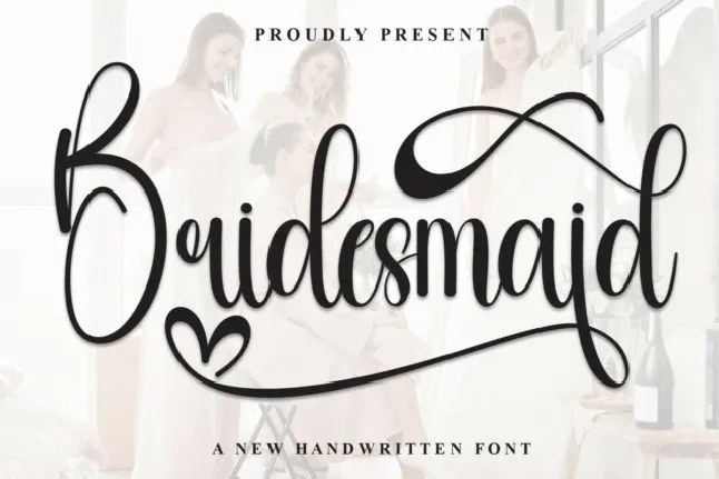 Bridesmaid Calligraphy font