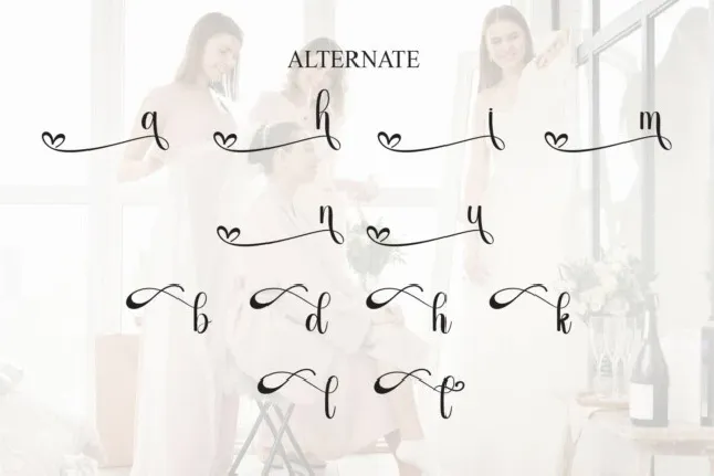 Bridesmaid Calligraphy font