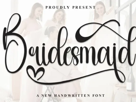 Bridesmaid Calligraphy font