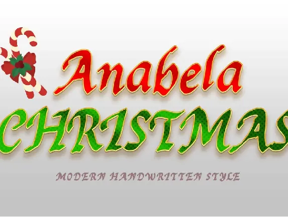 Anabela Christmas OTF Personal font