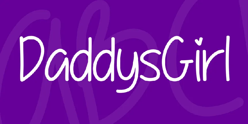 DaddysGirl font