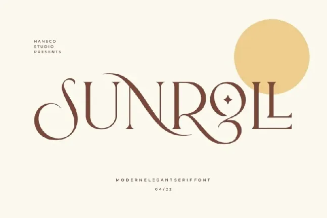 Sunroll font