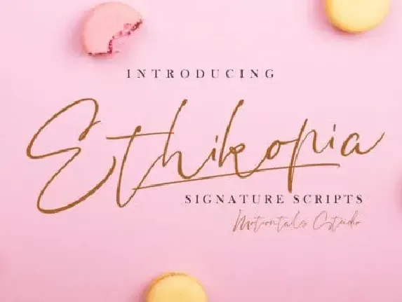 Ethikopia Handwritten font