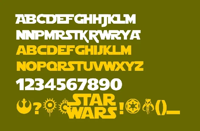 Star Jedi font