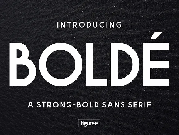 Bolde Sans Typeface font