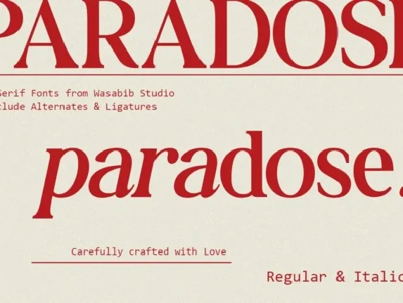 Ws Paradose font