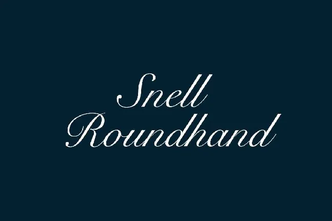 Snell Roundhand font