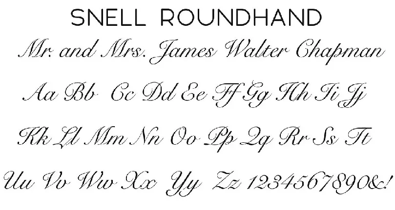 Snell Roundhand font