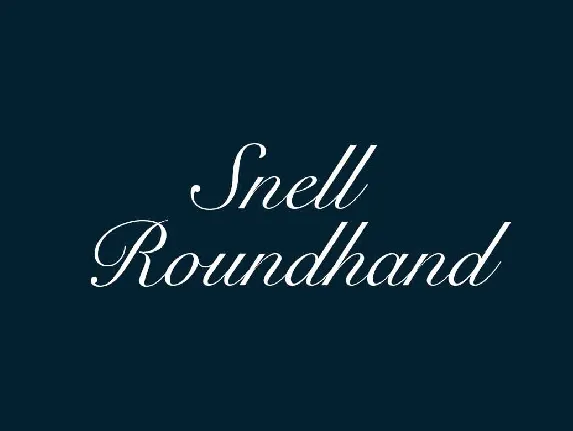 Snell Roundhand font