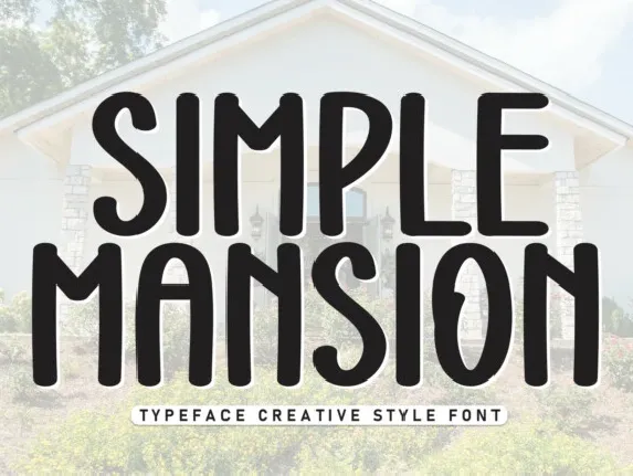 Simple Mansion Display font