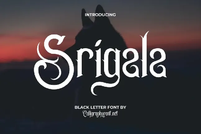 SrigalaDemo font