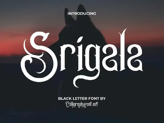 SrigalaDemo font