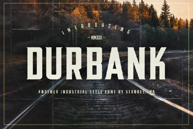 Durbank font