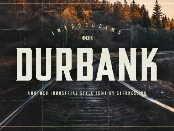 Durbank font