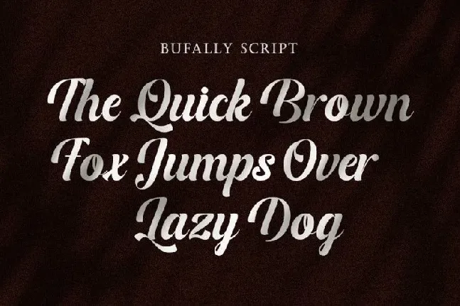 Bufally Calligraphy font