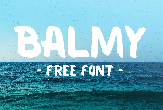 Balmy Brush Free font