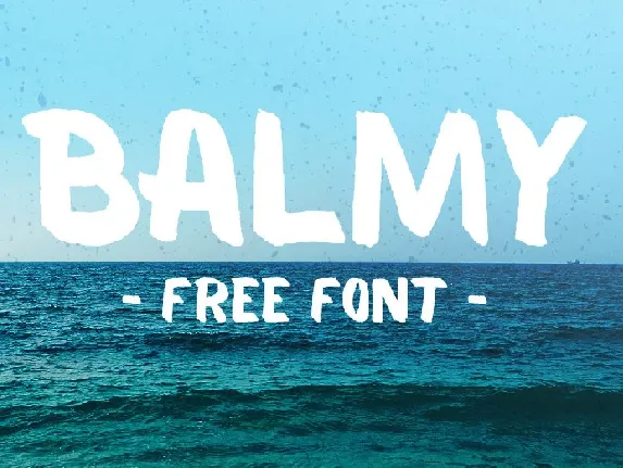 Balmy Brush Free font