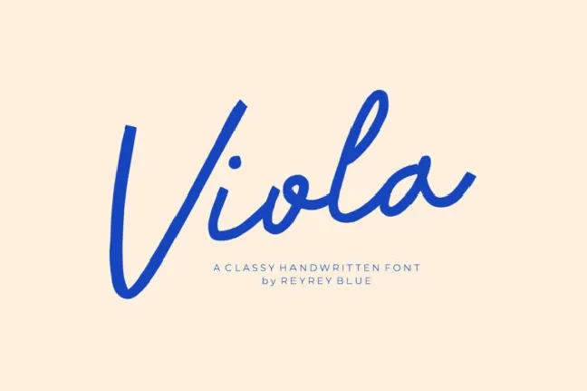 Viola Handwritten font