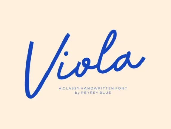 Viola Handwritten font