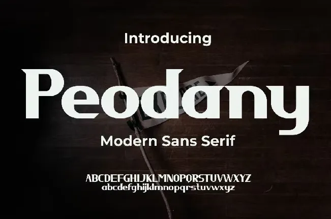 Peodany font