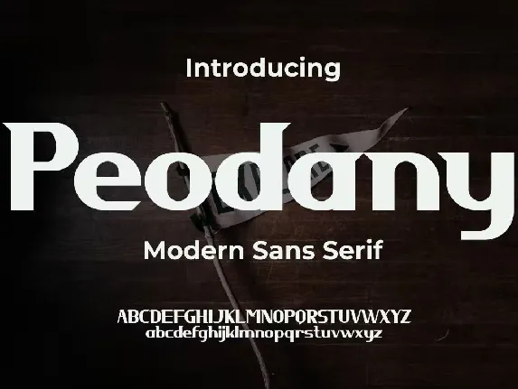 Peodany font