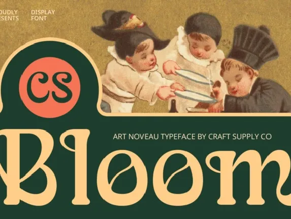 CS Bloom font