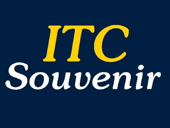 ITC Souvenir font