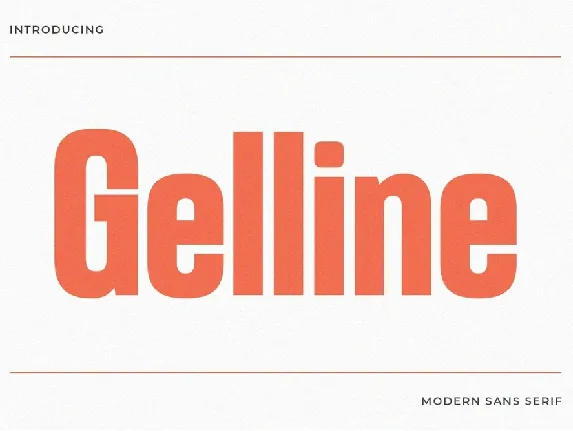 Gelline font