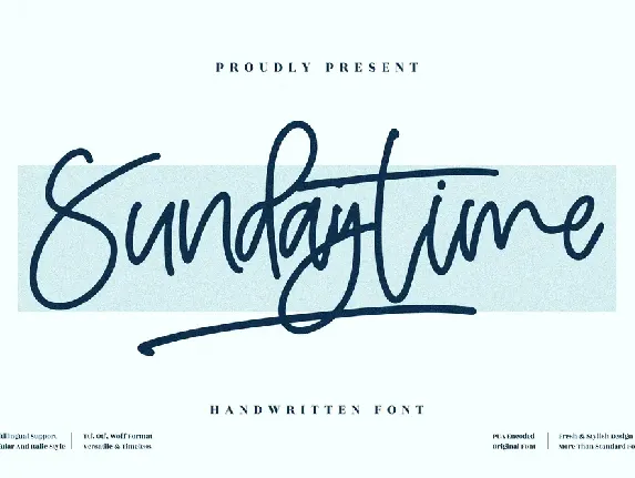 Sundaytime font