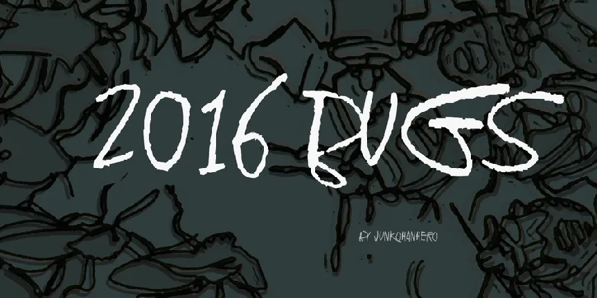 2016 Bugs font