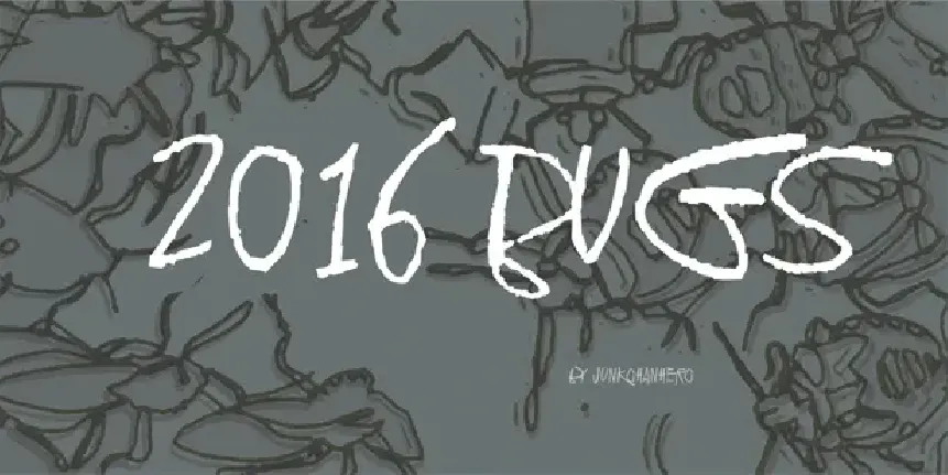 2016 Bugs font