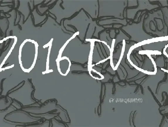 2016 Bugs font