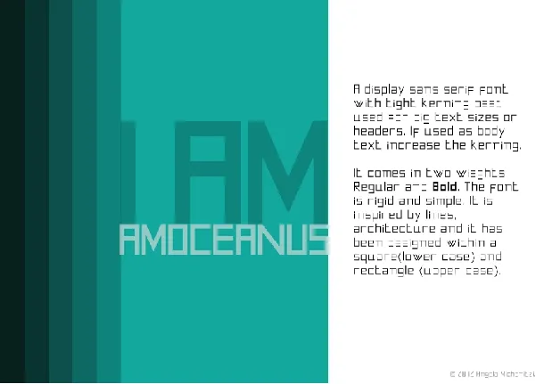 AMOceanus font