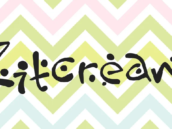 Zitcream font