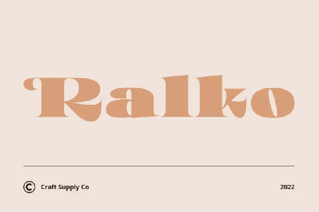 Ralko Serif font