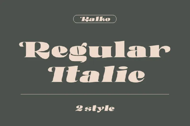 Ralko Serif font