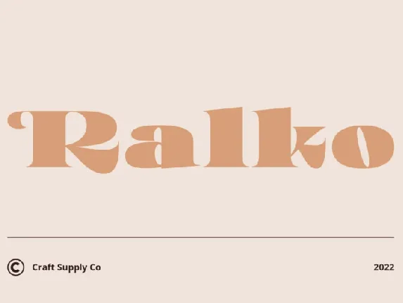 Ralko Serif font