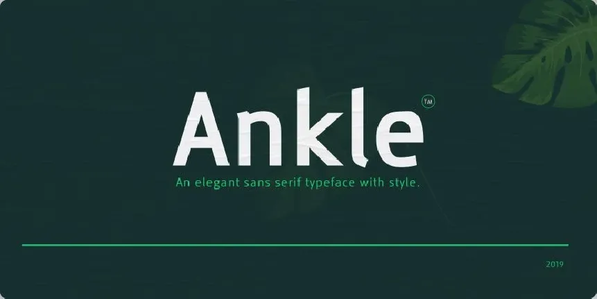 Ankle Sans font