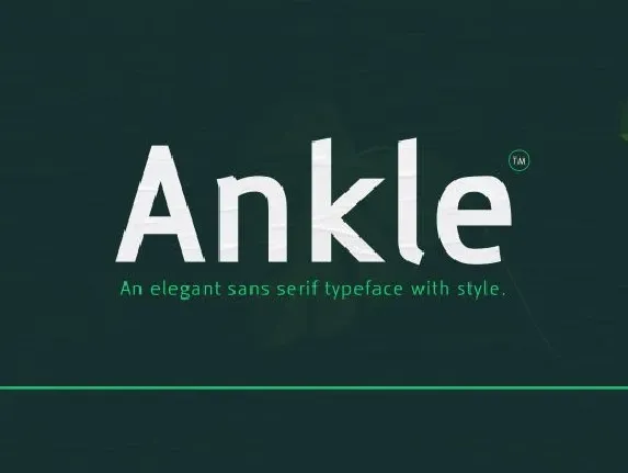 Ankle Sans font