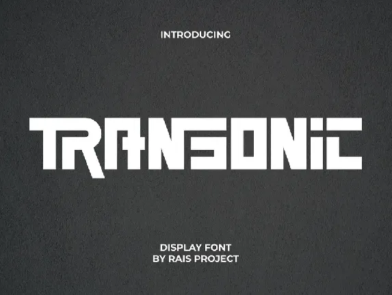 Transonic font