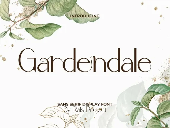 Gardendale Demo font