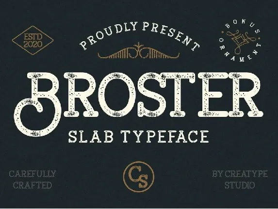 Broster font