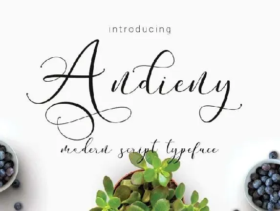 Andieny Script Free font